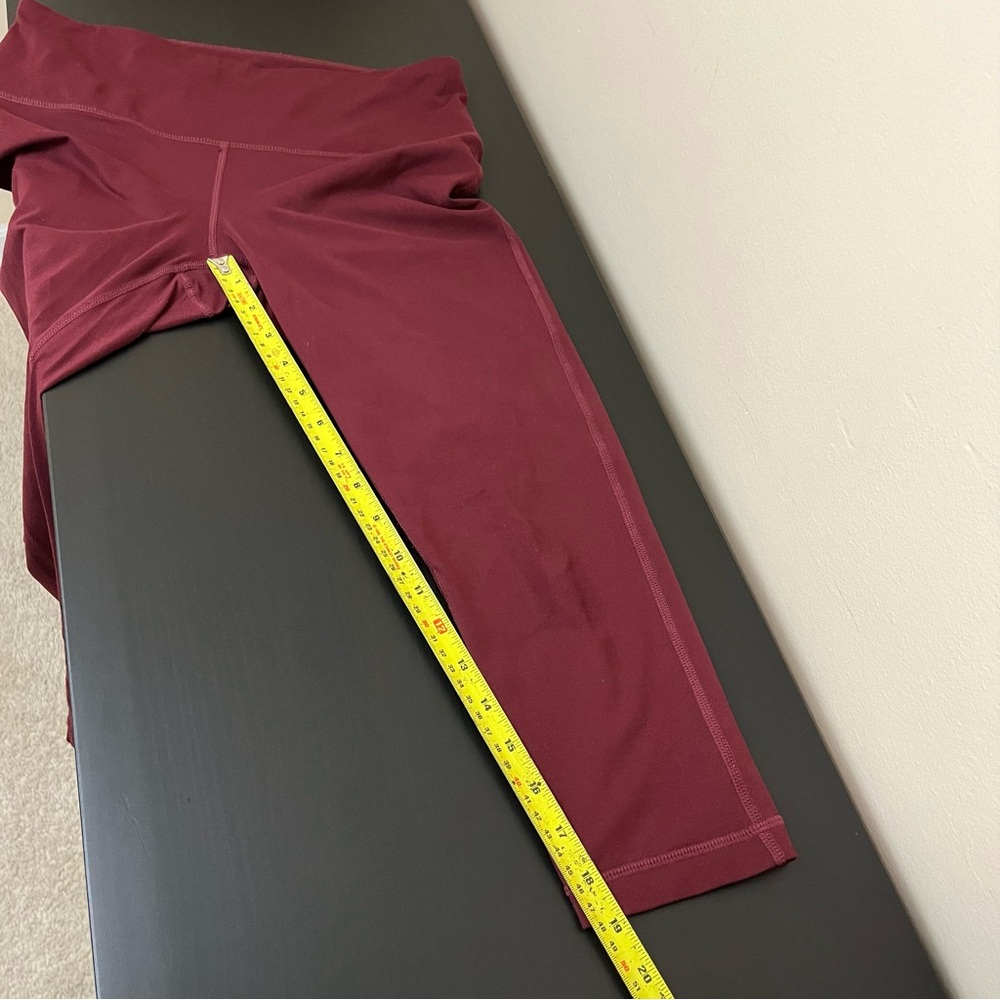 Zella Maroon Cropped Legging - Picture 11 of 13